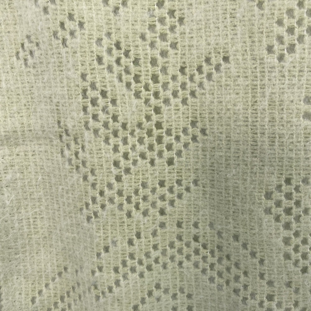 Elav Throw Blanket 51x67 Soft Seafoam Green Open Knit Portugal Delicate Floral - Picture 12 of 16